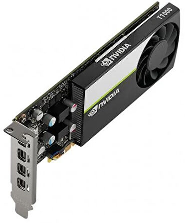 PNY NVIDIA T1000 (Quadro) 4GB GDDR6 mDP 128Bit (VCNT1000-SB) (Aksesuarsız)