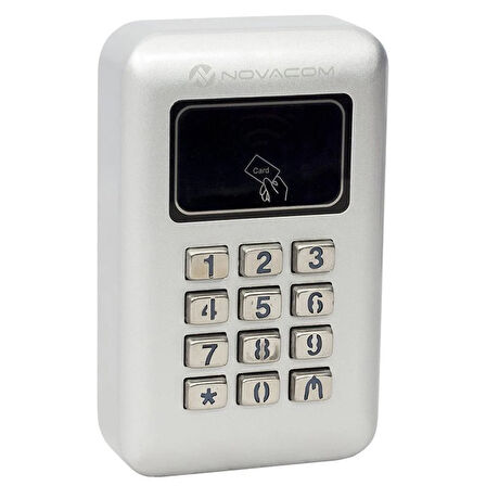 Novacom NC-MS03WP RFID - Şifrematik Kart Okuyucu Otomatik Kapı Kilit Sistemi (Pin - Proximity)