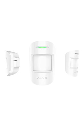 Ajax MotionProtect Kuyumcu Mikrofonlu Kablosuz Cam Kırılma Dedektörü Beyaz