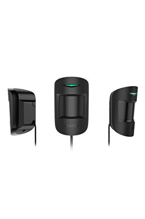 Ajax MotionProtect Plus Kuyumcu Ek K-bant Mikrodalga Sensörüne Sahip Kablosuz IR Hareket Dedektörü Siyah