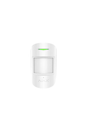 Ajax MotionProtect Plus Kuyumcu Ek K-bant Mikrodalga Sensörüne Sahip Kablosuz IR Hareket Dedektörü Beyaz