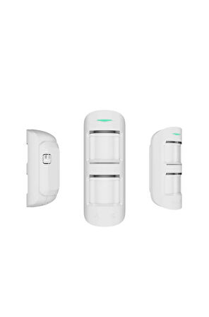 Ajax MotionProtect Açık Hava Kuyumcusu Gelişmiş Anti-Maskeleme Sistemi ve Evcil Hayvan Bağışıklığına Sahip Kablosuz Dış Mekan Hareket Dedektörü Beyaz 