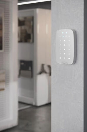 Ajax KeyPad Plus Kuyumcu Kablosuz Tuş Takımı Beyaz
