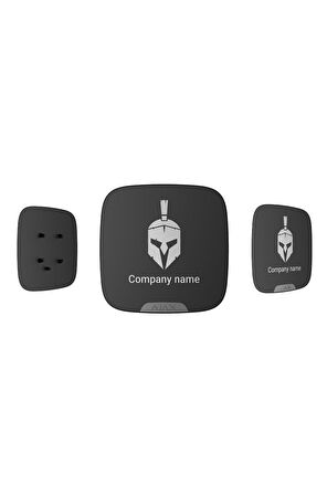 Ajax Brandplate for StreetSiren DoubleDeck (10pcs)  Sirenlerinin Markalanması için Ön Panel Siyah 