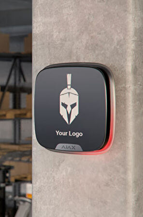 Ajax Brandplate for StreetSiren DoubleDeck (10pcs)  Sirenlerinin Markalanması için Ön Panel Siyah 