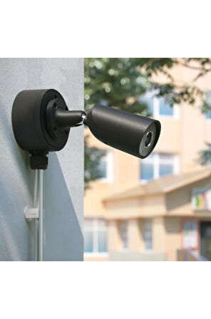 Ajax BulletCam (5 Mp/2.8 mm) Kablolu AI destekli güvenlik IP kamerası Siyah