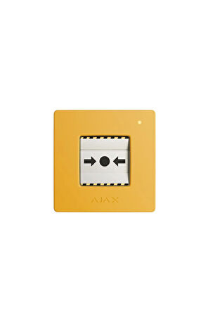 Ajax Manual Call Point Programlanabilir Senaryoya Sahip Kablosuz Sıfırlanabilir Düğme Sarı