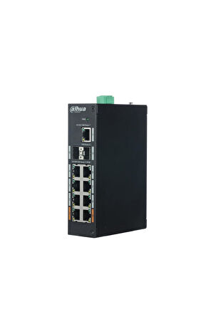DAHUA PFS3211-8GT-120, 8 Port, Gigabit, PoE 120W, 1 Port GigaBit Uplink, 2 Port GigaBit SFP, Yönetilemez, Rack Mount Switch