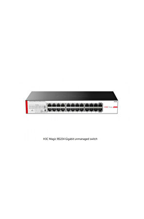 H3C Magic BS224, 24 Port, GigaBit, 2 Port GigaBit Uplink, Metal Kasa, Yönetilemez, Rack Mount Switch