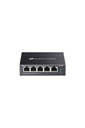 OMADA DS105GP, 5 Port Gigabit, 4 Port Gigabit PoE+, 65W, Yönetilemez, Masaüstü/Vesa Metal Kasa Sessiz Switch