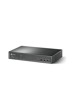TP-LINK TL-SF1009P, 8 Port, MegaBit, PoE 65W, 1 Port Uplink, Yönetilemez, Metal Kasa, Masaüstü Switch