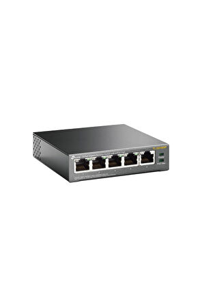 TP-LINK TL-SG1005P, 5 Port, GigaBit, 4 Port PoE 56W, Yönetilemez, Metal Kasa, Masaüstü Switch