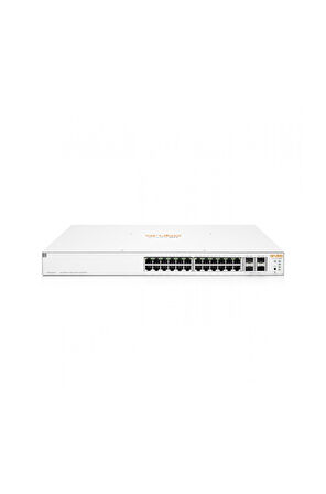 HP Aruba Instant On, JL683B, 1930-24G, 24Port, GigaBit, PoE 195W, 4 Port Gigabit SFP, Yönetilebilir, Rack Mount Switch