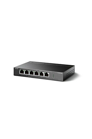 TP-LINK TL-SF1006P, 6 Port, MegaBit, 4 Port PoE 67W, Yönetilemez, Metal Kasalı Switch