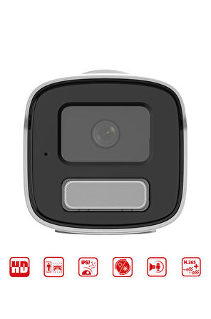 DS-2CD1T23G2-LIUF/SL - 2 MP Smart Hybrid Light Bullet Network Kamera Live Guard