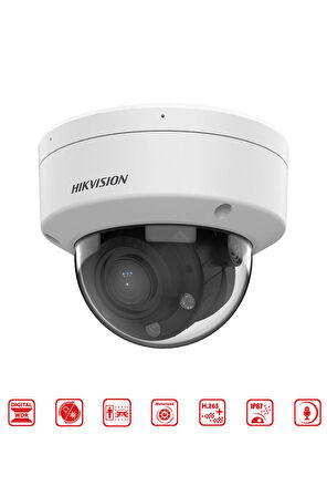 DS-2CD1723G2-LIZSU - 2MP Motorize Varifokal Lensli IR Dome Kamera Smart Hybrid Light + Motion Detection 