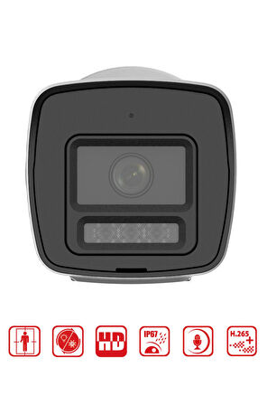 DS-2CD1043G2-LIUF/M - 4MP Smart Hybrid Light Bullet Network Kamera 