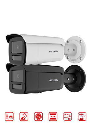 DS-2CD2T43G2-LIS2U/SL - 4M Smart Hybrit Light  Bullet Network Kamera Acusens WDR