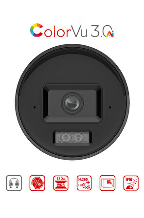 DS-2CD2047G3-LI2UY/SL - 4M ColorVu + Smart Hybrid Bullet Network Kamera Live Gaurd WDR