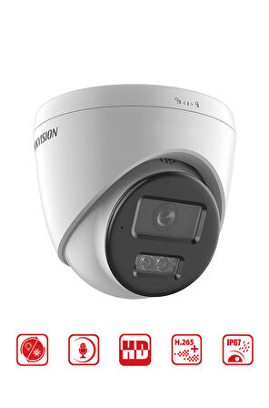 DS-2CD1363G2-LIUF - 6MP Turret Kamera Smart Hybrid Light + Motion Detection 
