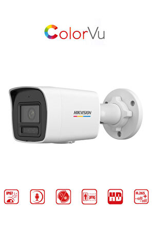 DS-2CD1067G2H-LIUF - 6MP Mini Bullet Kamera ColorVu + Smart Hybrid Light + Motion Detection 