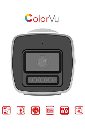 DS-2CD1067G2H-LIUF - 6MP Mini Bullet Kamera ColorVu + Smart Hybrid Light + Motion Detection 