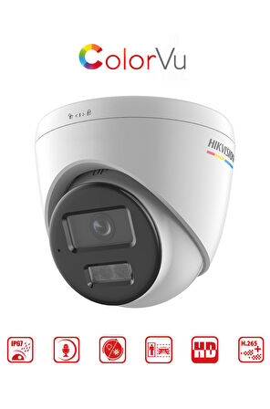 DS-2CD1367G2H-LIUF - 6MP Mini Bullet Kamera ColorVu + Smart Hybrid Light + Motion Detection