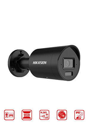 DS-2CD2083G2-LI2U - 8MP Smart Hybrit Light Mini Bullet Camera Acusens WDR