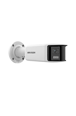 DS-2CD2T46G2P-LSU/SL - 2*4MP  Panoramic & Live Guard Cameras Strobe Light + Audio