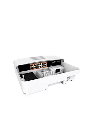 Tiandy 8 Port Yönetilmeyen Dış ortam Su geçirmez AI POE Switch  ( 8G + 2G + 2SFP )