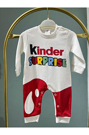 Sevimli Kinder Süpriz Unisex Bebek Şapka & Tulum Set