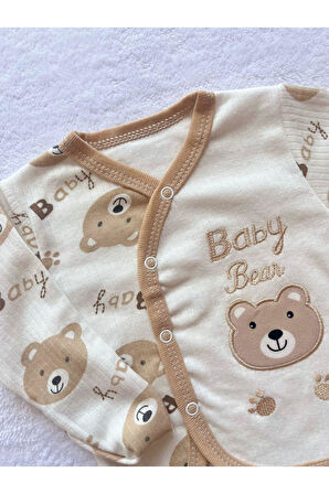 Yenidoğan  Unisex Bebek Sevimli Baby Bear 3'lü Set (0-3 Ay)