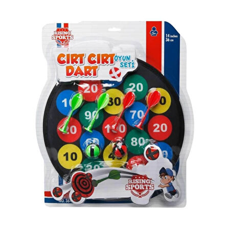 Çocuk 36789 Cırt Cırt Dart -  İğnesiz Dart Seti 36 cm