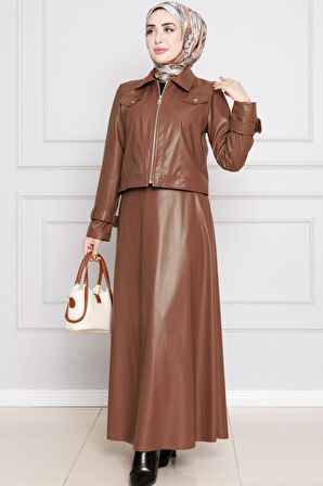 Ceketli Deri Takım-Taba