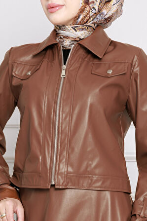 Ceketli Deri Takım-Taba