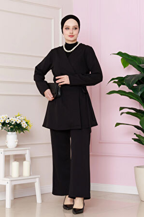 Yandan Bağlamalı HürremTakım-Siyah