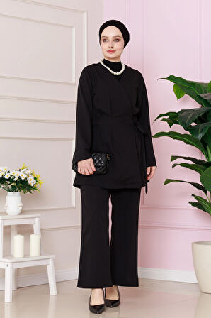 Yandan Bağlamalı HürremTakım-Siyah
