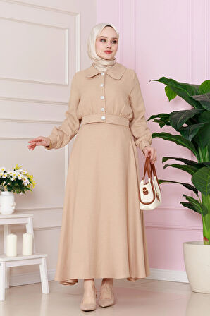 Cepkenli Etekli ikili Takım-Camel