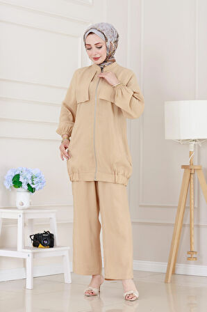 Tensel Allerli ikili Takım-Bej