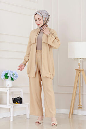 Tensel Allerli ikili Takım-Bej