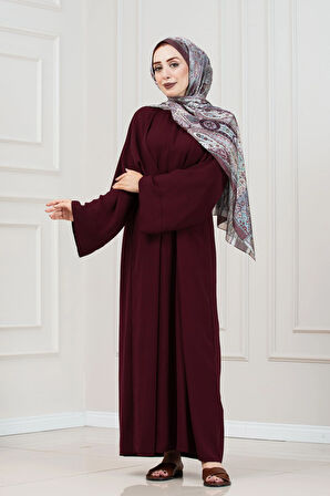 Bağlamalı Maria Elbise-Bordo