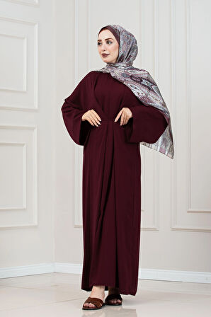 Bağlamalı Maria Elbise-Bordo