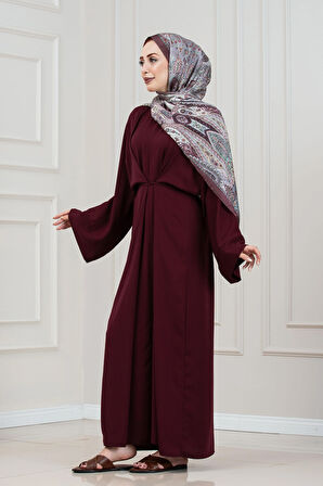 Bağlamalı Maria Elbise-Bordo