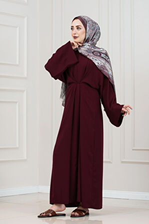Bağlamalı Maria Elbise-Bordo