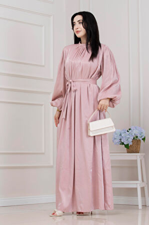 Balon Kol Taşlı Şimal Abiye-GÜL KURUSU