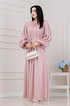 Balon Kol Taşlı Şimal Abiye-GÜL KURUSU