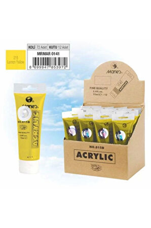 Akrilik Boya 75ml Lemon Yellow