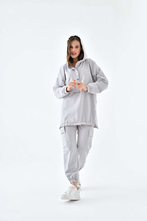 Ftz Women Kadın 2 İplik Takım Gri 30612