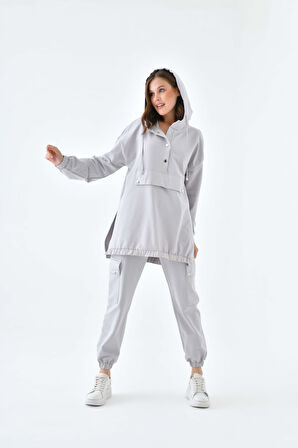 Ftz Women Kadın 2 İplik Takım Gri 30612