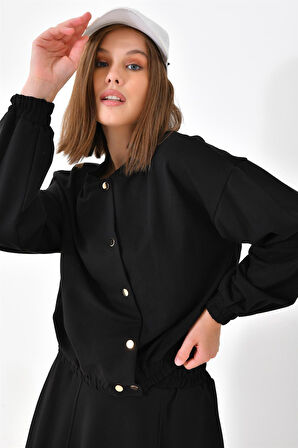 Ftz Women Kadın İki İp Etekli Takım Siyah 30619